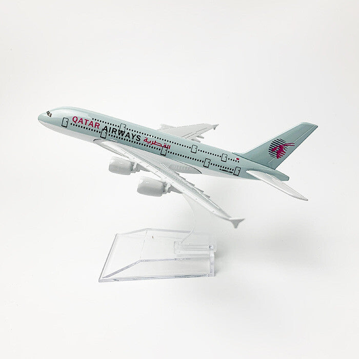 1:400 16cm A380 Qatar Airways Airplane Model Alloy Simulation Aircraft Ornaments