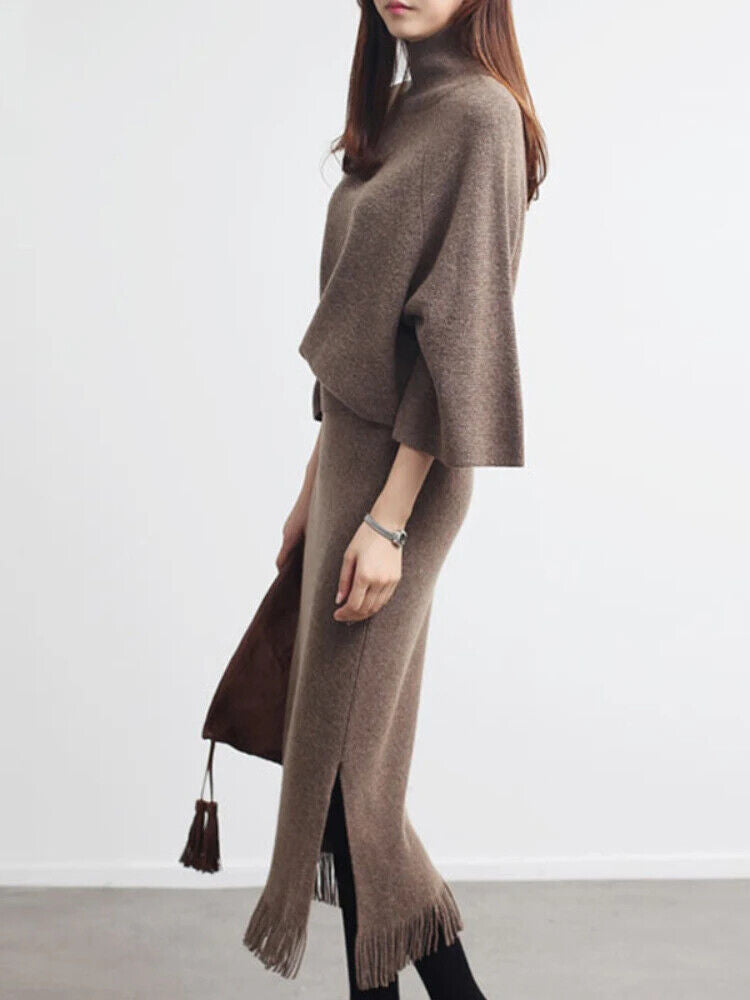 Two Piece Set Women Women's Sets Sweater Streetwear Women's Clothing Dress Sets