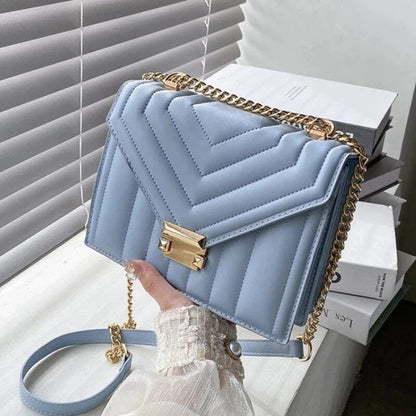 Strip Chain Shoulder Crossbody Bag Women Ladies Bag Female Handbags