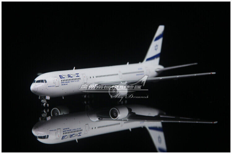 1:400 JC WINGS ISRAEL AIRLINES BOEING 767-300ER Passenger Airplane Diecast Model