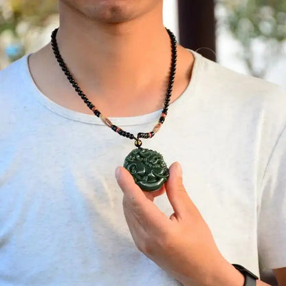 Blue Jade Yuanbao Pixiu Pendant Popular Versatile Hanging Accessories