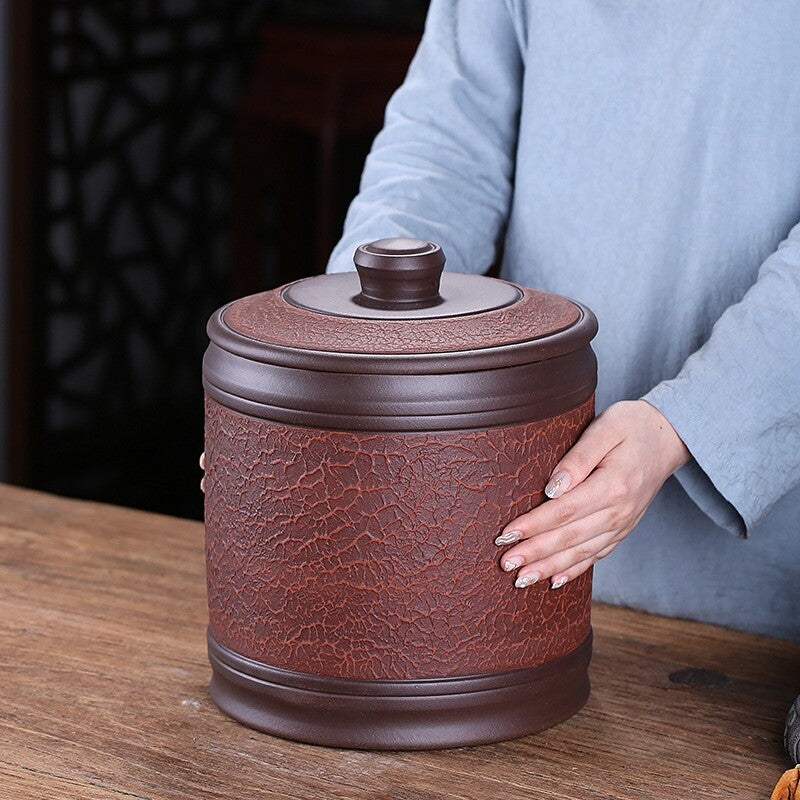 Purple Clay Tea Can Large Nine-cake Storage Tea Can Sealed Puer Storage Tank Box