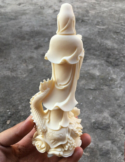 New Guanyin Bodhisattva Statue Ornaments Crafts Chinese Traditional Hand Carved