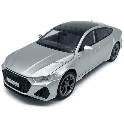 1/24 Scale Audi RS7 Sportback Model Car Diecast Toy Cars 4 Doors Open Pull Back