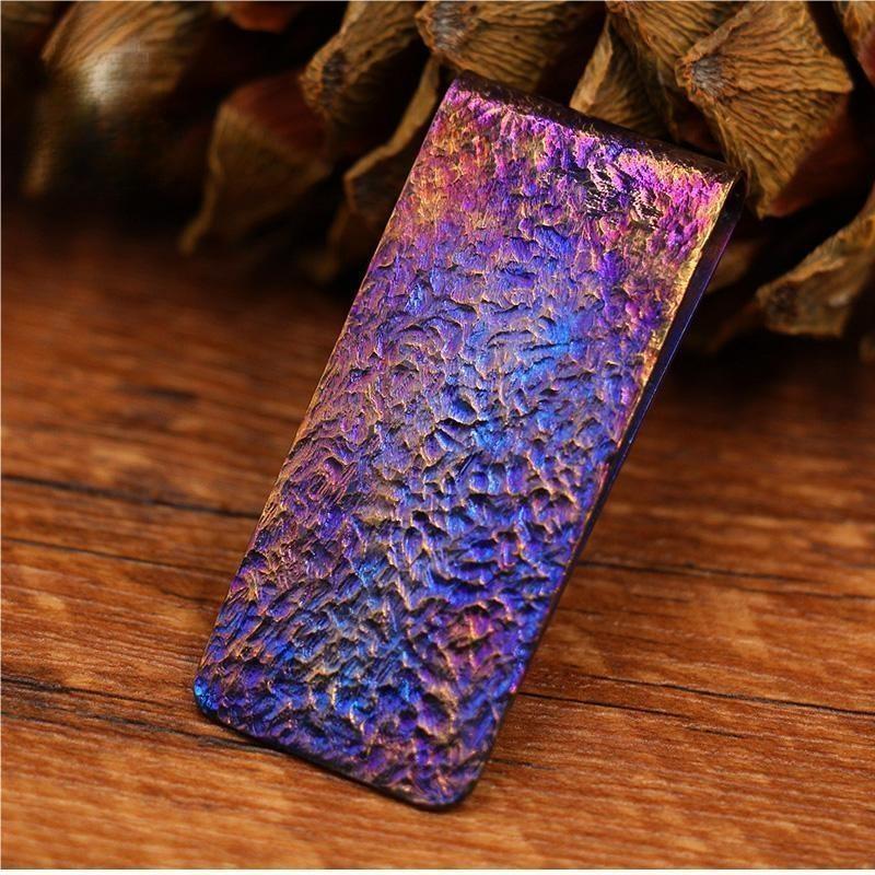 EDC Titanium Alloy Money Clip Cash Credit Cards Money Holder Clip Wallet Gift