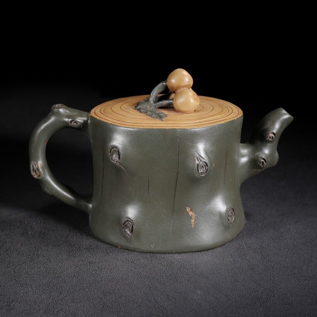 Vintage Chinese Yixing Purple Clay Teapot Zisha Ceremony Loquat Teaware Collect