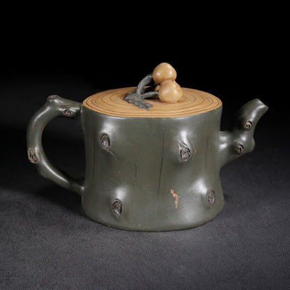 Vintage Chinese Yixing Purple Clay Teapot Zisha Ceremony Loquat Teaware Collect