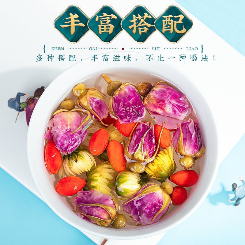 Double Rose Tea 125g Herbal Tea Pingyin Rose Bud Fresh Sulfur-Free Dried Rose