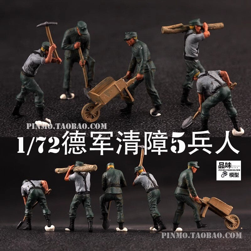 1/72 German Logistics Clearance Soldier 5 Soldier Model