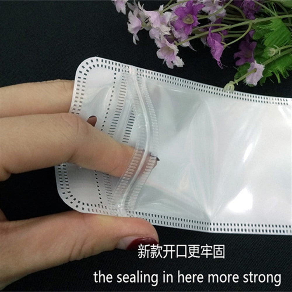 Pack of 50 Self Sealing PVC Plastic Bag Display Storage Watch Pouch Case 27x7cm
