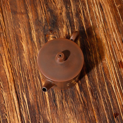 Vintage Red Bronze Hanwa Teapot 170ml Original Clay Tea Kettle