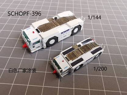 1/144 Airport Ground Service SCHOPF396 Aircraft Tractor+Drawbar Model #B 1Pcs