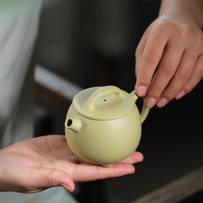 Creative Tea Pot Full Handmade Pot With Feet Real Yixing Zisha Green Clay Pot