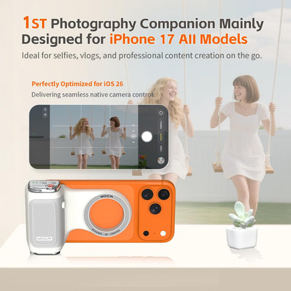 MOCA Iphone 17 Pro Camera Grip No Need App for Ios26, Compatible Ios17 and Ios18