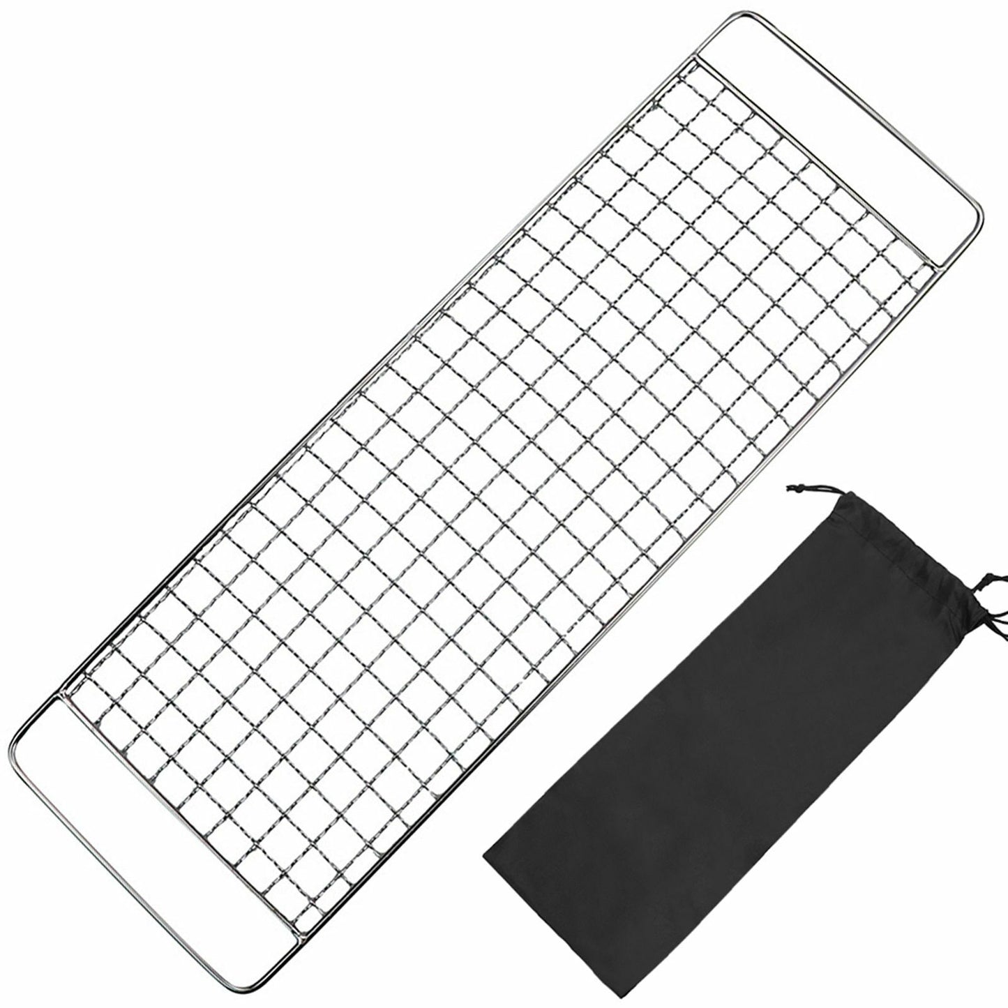 Stainless steel Barbecue Grill Pot Rack Net Mesh Rack Outdoor Camping Cookware