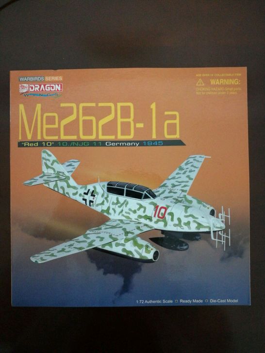 Dragon Me 262B Luftwaffe 10./NJG 11 "Red 10" 1/72 diecast plane model aircraft