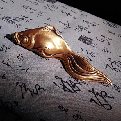 New Goldfish Resin Paperweight Calligraphy Press Handmade Desktop Ornament