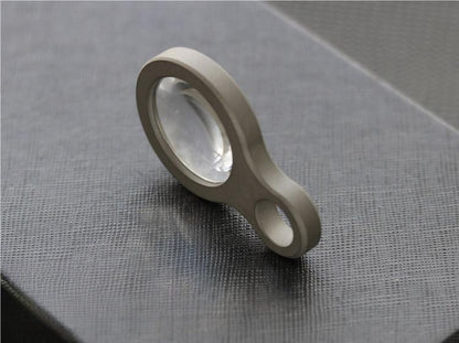 EDC Titanium Alloy Magnifier Glass Convex Lens Outdoor Portable Multi Tool