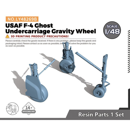 Yao's Studio LY48269B 1/48 Model USAF F-4 Ghost Undercarriage Gravity Wheel