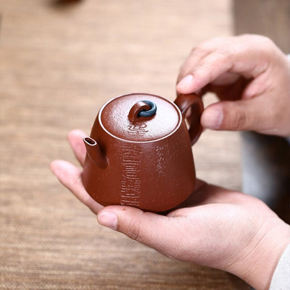 120ml Full Handmade Tea Pot Ball Shaped Infuser Holes Jingpo Clay Zisha Pot New