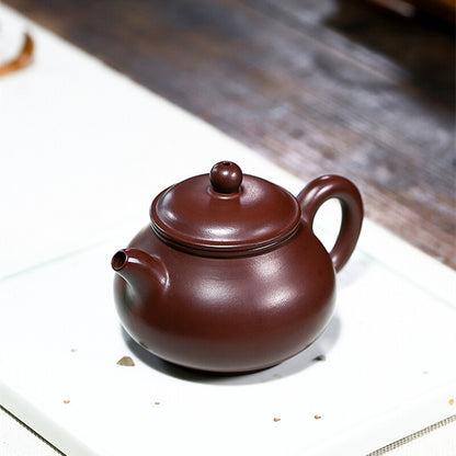 Handmade Tea Pot Pan Pot Marked Chinese Real Yixing Zisha Pot Kungfu Tea Pot New