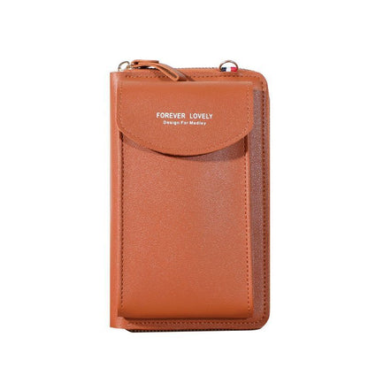 Wallet Diagonal Synthetic Phone Clutch Bag Purse Large Travel Card Holder Cover
