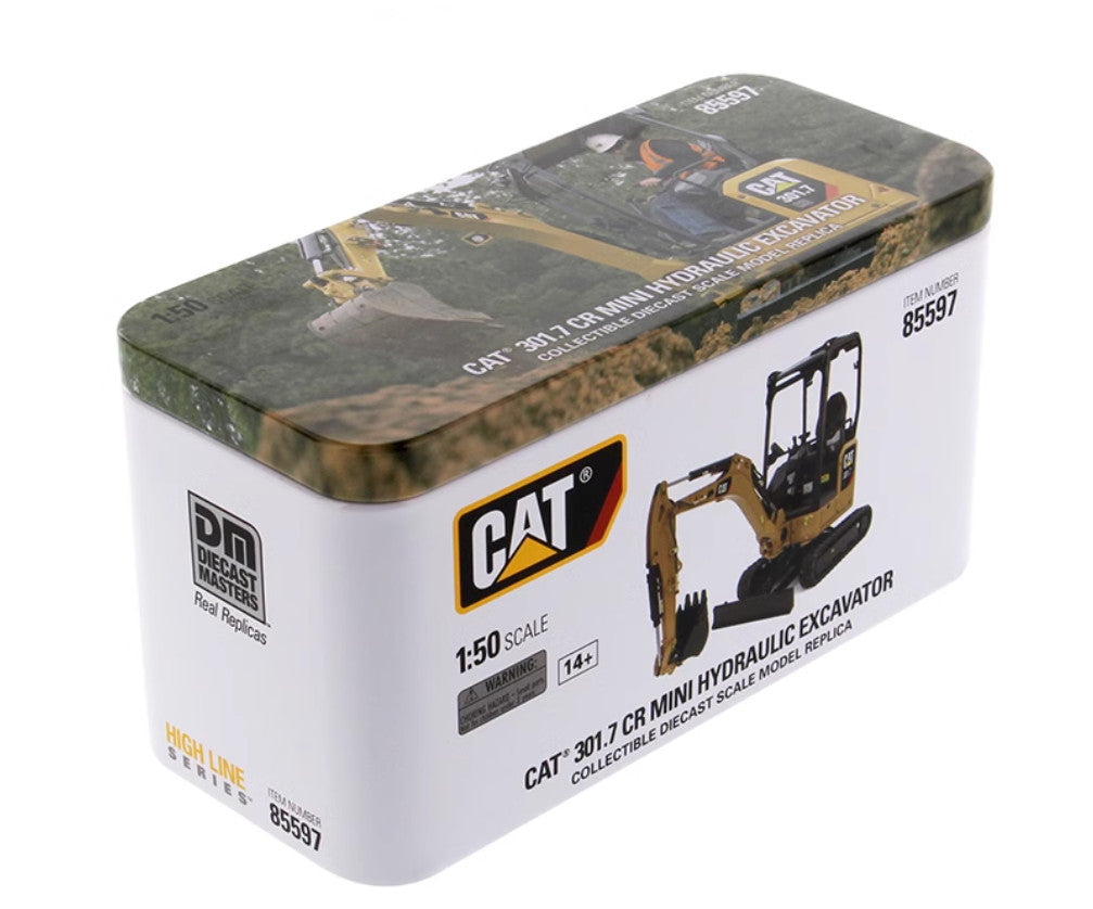 1:50 DM CAT301.7 CR Mini Hydraulic Excavator Construction Machine Diecast Model