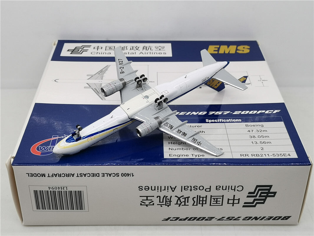 1:400 JC Wings China Postal Airlines B757-200 Airplane Diecast Aircraft Model
