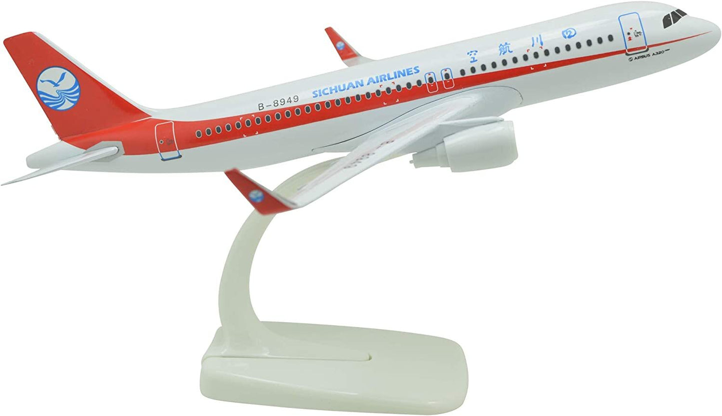 1:400 20cm Airbus A320 China Sichuan Airlines Metal Airplane Model Plane Toy