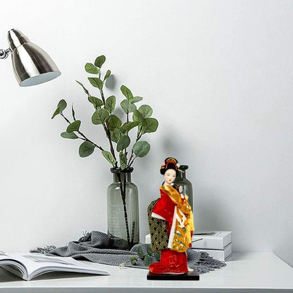 Japanese Lovely Geisha Figurines Dolls with Kimono New House Office Decoration