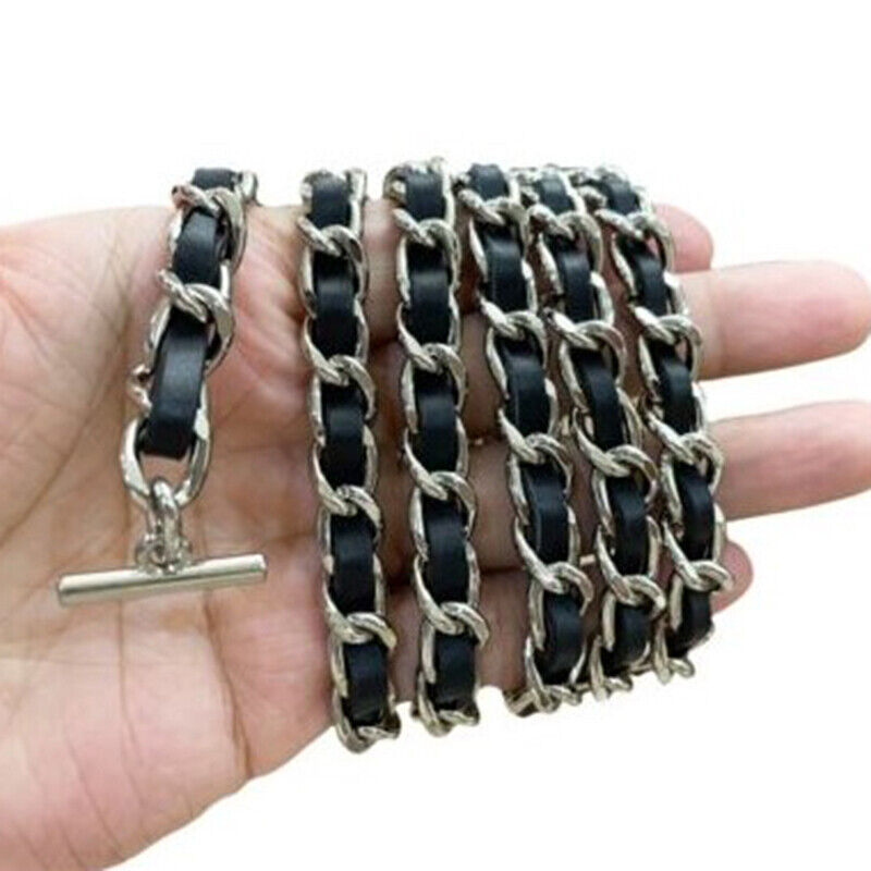 T Buckle Metal Purse Chain Strap Handle Shoulder Crossbody Bag Replacement