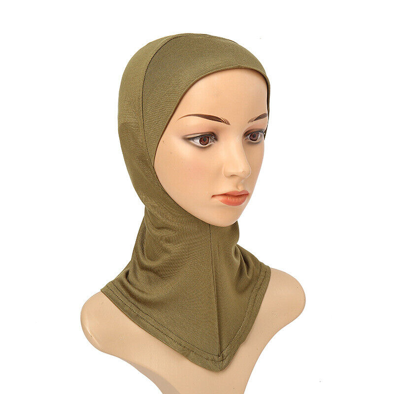 Women's Under Scarf Hat Cap Bone Bonnet Ninja Hijab Islamic Neck Cover Muslim*US