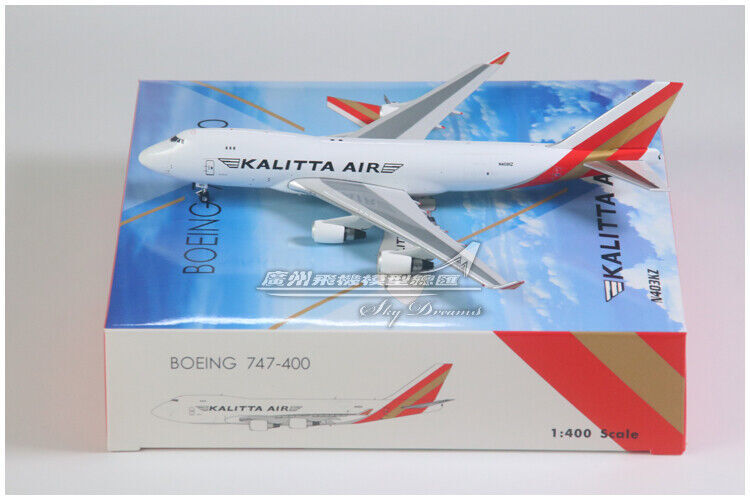1:400 Phoenix Kalitta Air BOEING 747-400 Passenger Airplane Diecast Plane Model
