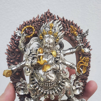 15CM 3 Colors Copper Statue 6 Mahakala Spirituality Buddha