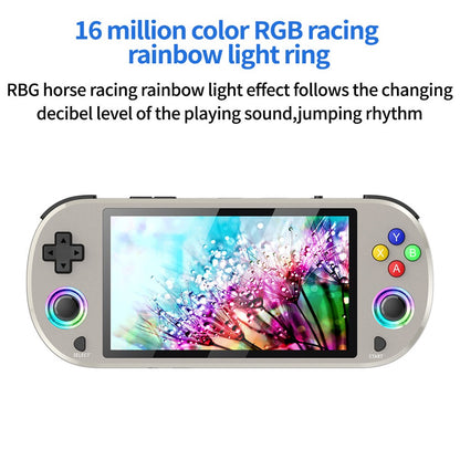 M22 PRO Handheld Game Console 5" HD Rainbow Light Retro PSP PS1 Gaming Player