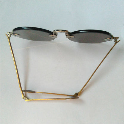 China Shanghai Old Folk Glasses Plain Crystal Sunglasses