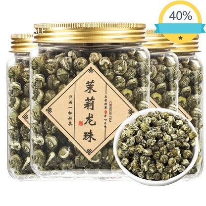 Hand Roll Organic Premium King Grade Jasmine Dragon Pearl Chinese Green Tea 125g