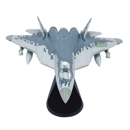 Alloy 1/72 Scale Russian Air Force Sukhoi Su-57 Fighter Model Plane w/ Stand