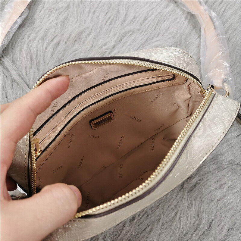 Fashion Embossed Crossbody Handbag Top Zip Satchel Women Shoulder Bag Square Bag