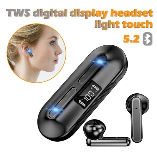 2023 Bluetooth Earbud Headset TWS 5.2 Wireless Earphone Waterproof for All Phone
