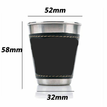 4Pcs 170ml Stainless Steel Travel Cups Portable Outdoor Camping Tableware Picnic