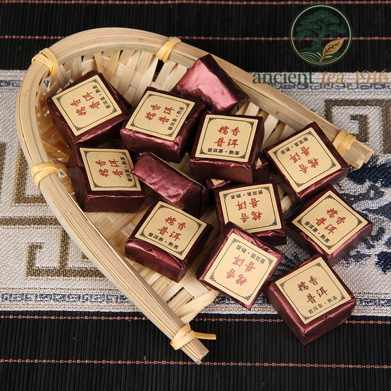 500g 2026 Pu'er Tea Ancient Tree Small Square Brick Ripe Tea Pu'er