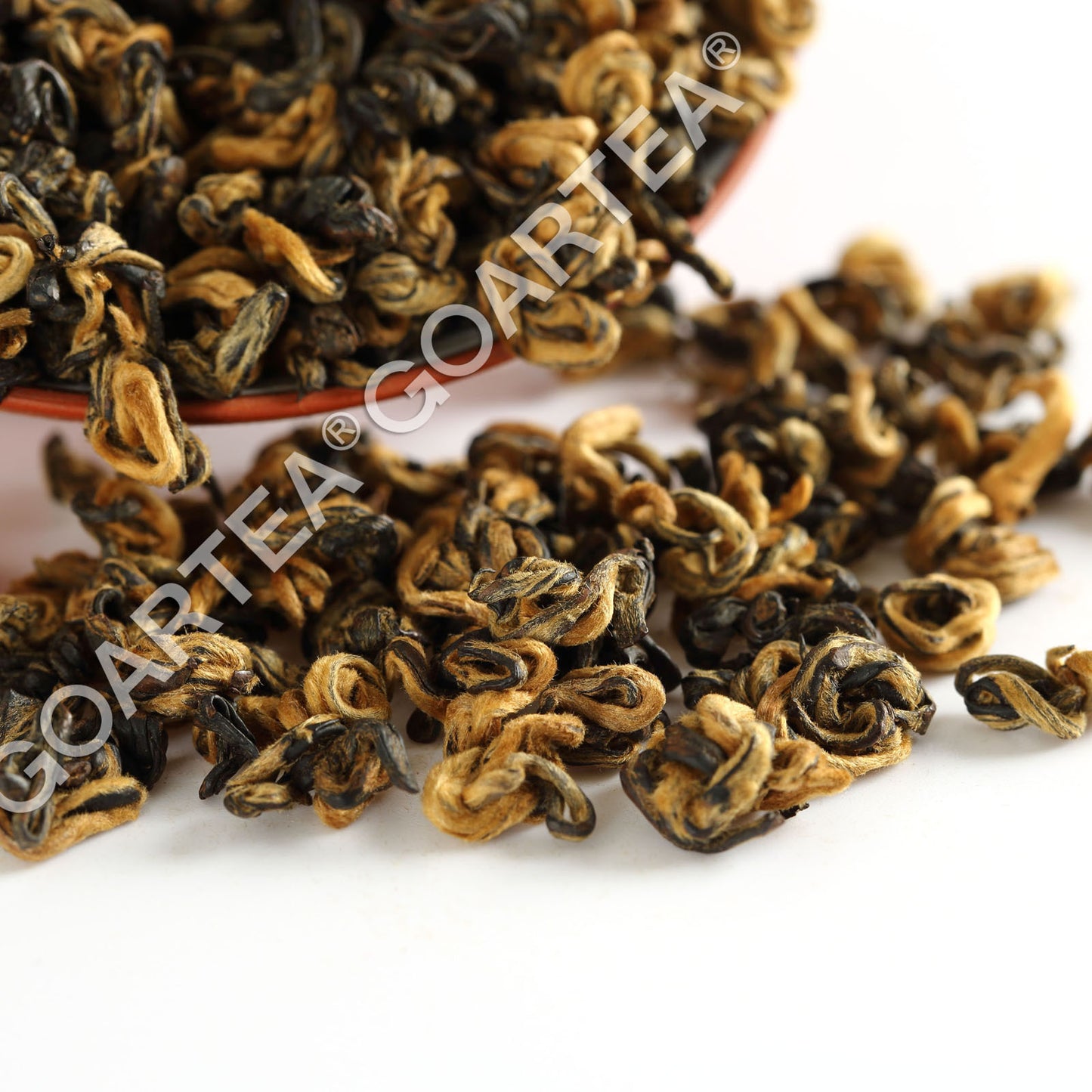 GOARTEA Supreme Yunnan Black Tea Fengqing Dian Hong Dianhong Snail Black Tea-