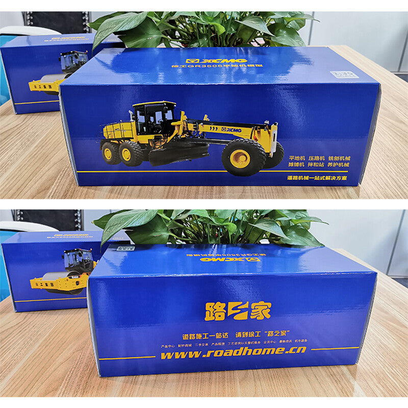1:35 XCMG GR3505 Road Motor Grader Construction Machine Equipment Diecast Model