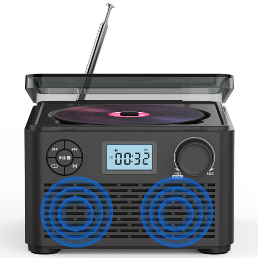 CD Player Portable with Bluetooth Retro Portable CD Player Desktop CD Players