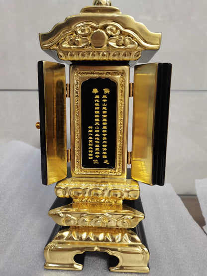Small Buddhist Altar Butsudan Shrine God Zen House Gohonzon Amulet Home Decor