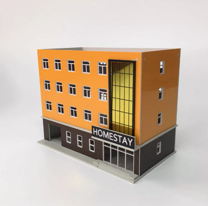 1:150 Scale Building Models Railroads Scenery Layout Modern City Homestay DIY