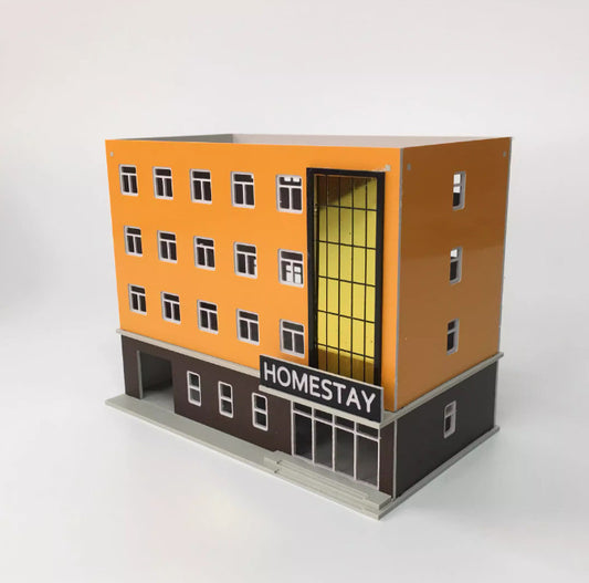 1:150 Scale Building Models Railroads Scenery Layout Modern City Homestay DIY
