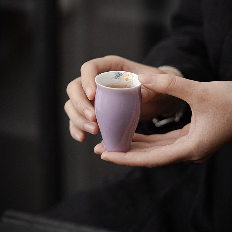 50ml Chinese Ceramic Handpainted Tea Tasting Cup Master Cup Kung Fu Teaware