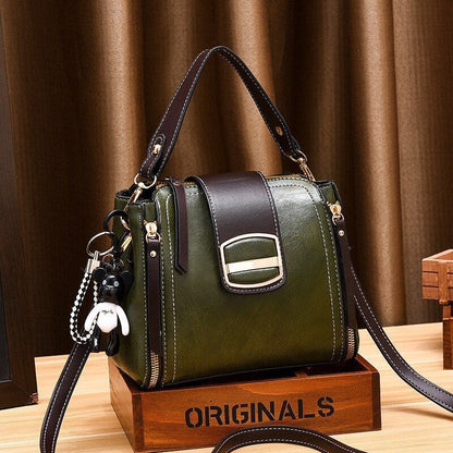 Handbags Women Vintage Leather Shoulder Hand Bag Crossbody Purses Messenger Bag
